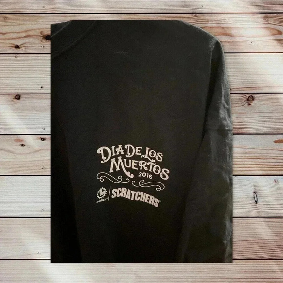 C PORT AND COMPANY SIZE 2X BLACK TEE DIA DE LOS MUERTOS 2016 - Picture 2 of 3